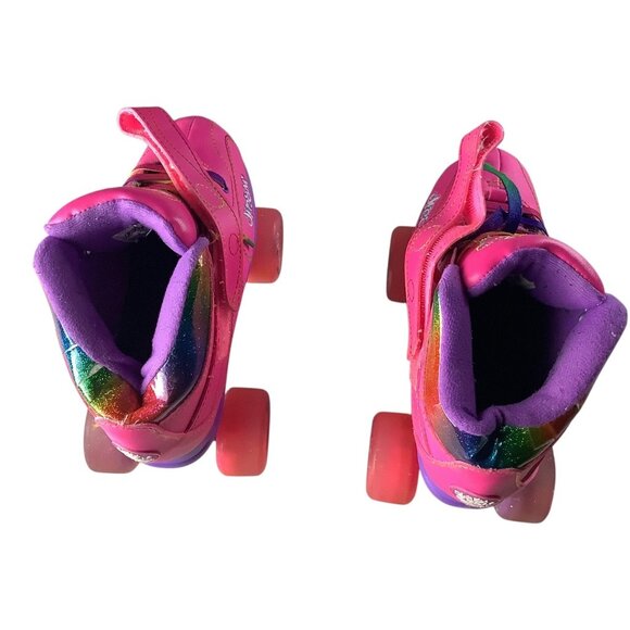 Crazy Skates Dream Girls Roller Skates Led Lights Size US 2 Pink Rainbow Wheels - Picture 16 of 16